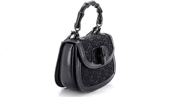 Gucci Bamboo 1947 Top Handle Women's bags Super Mini Black Leather New