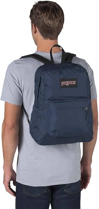 JanSport SuperBreak Plus Backpack Women's bags Grey 100% Recycled 600 Denier Polyester New