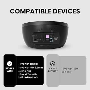 Avantree Medley Air Headphones & Earbuds Black New