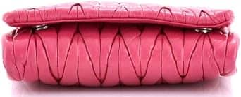 Miu Miu Matelassé Shoulder Bag Women's bags Small Pink Nappa Leather New