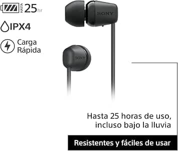 Sony WIC100 Headphones & Earbuds Black New