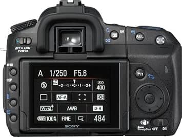 Sony Alpha DSLRA350 Digital Cameras Black New Body Only