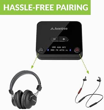 Avantree BTHT-D4169 Headphones & Earbuds Black New