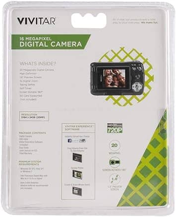 Vivitar VX018 Digital Cameras Black New Body Only