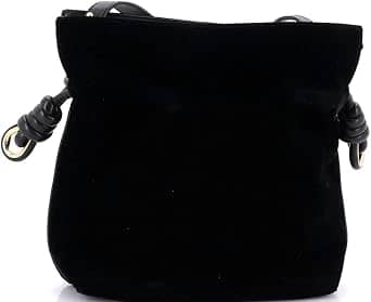 Loewe Flamenco Clutch Women's bags Small Black Velvet New