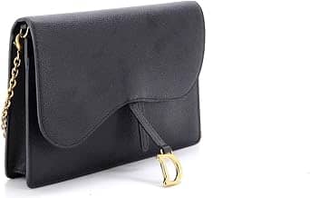 Dior Saddle Clutch Women's bags Unspecified Leather Black New