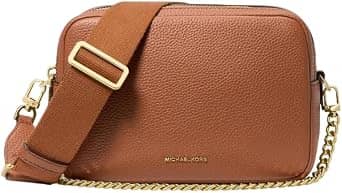 Michael Kors Bryant Crossbody Women's bags Small Pale Gold Pebbled Leather New