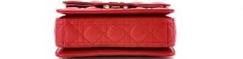 Dior Dior Jolie Top Handle Women's bags Small Red Lambskin Unspecified New