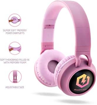 PowerLocus Bobo Headphones & Earbuds Blue New