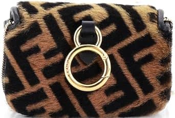 Fendi Baguette Crossbody Women's bags Nano Unspecified Embroidered Canvas New