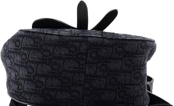 Dior Saddle Backpack Women's bags Unspecified Canvas Black New