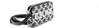 Celine Triomphe Crossbody Women's bags Unspecified Black Coated Canvas New