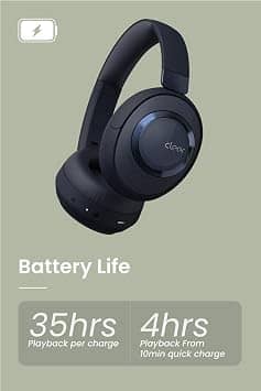 Cleer Alpha Black Headphones & Earbuds New