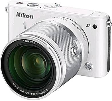 Nikon 1 J3 Digital Cameras White New w/ 10-30mm Kit