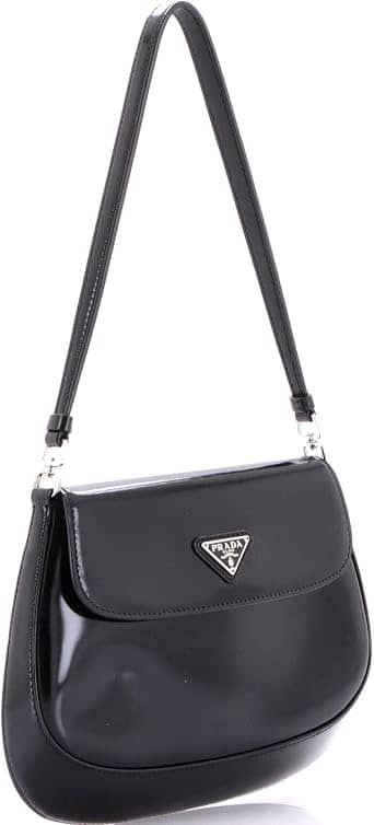 Prada Cleo Shoulder Bag Women's bags Medium Unspecified Brushed Leather (Spazzolato) New