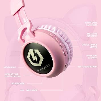 PowerLocus Bobo Headphones & Earbuds Blue New
