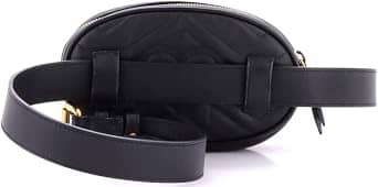 Gucci GG Marmont Belt Bag Women's bags Mini Black Leather New