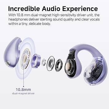 QCY Crossky C30 Headphones & Earbuds Black New