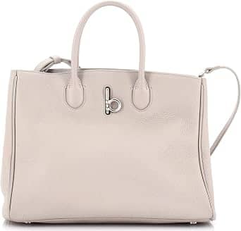 Burberry Rocking Horse Tote Women's bags Small Grey Grainy Leather New