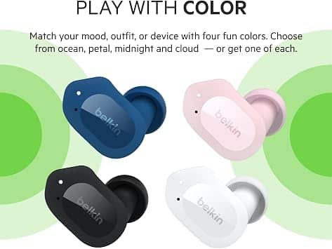 Belkin Soundform Play Headphones & Earbuds Black New