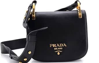 Prada Saddle Crossbody Women's bags Unspecified Calfskin Black New