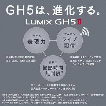 Panasonic DC GH5M2 Digital Cameras Black New Body Only
