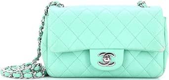 Chanel Single Flap Shoulder Bag Women's bags Mini Pink Lambskin Silver New