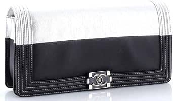 Chanel Boy Clutch Women's bags Small Black Calfskin New