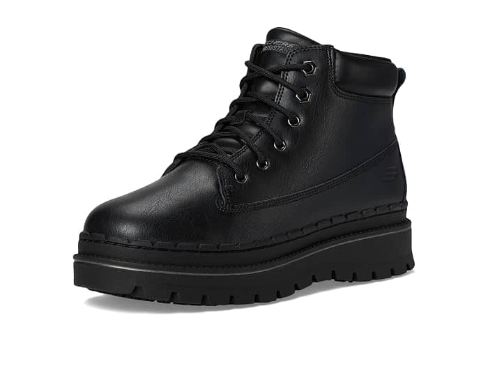 Skechers Jammers SR Sneaker Black Full Size Run New