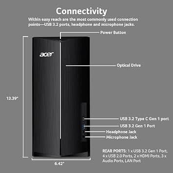 Acer TC-1760-UA92 Computers Used - Like New