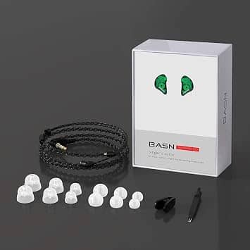 BASN BC100 Headphones & Earbuds Green New