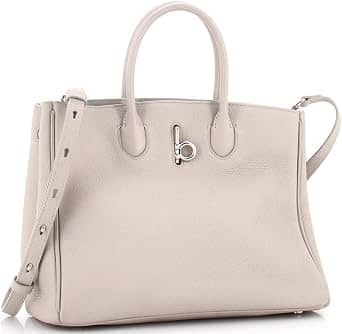 Burberry Rocking Horse Tote Women's bags Small Grey Grainy Leather New