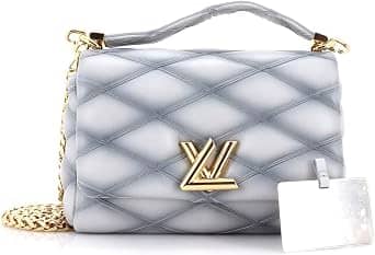 Louis Vuitton GO-14 Top Handle Women's bags PM Blue Malletage Patent Leather New
