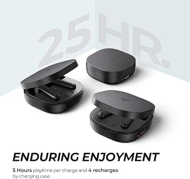 SoundPEATS TrueAir2 Headphones & Earbuds Black New