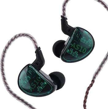Linsoul KZ AS10 Headphones & Earbuds Black New