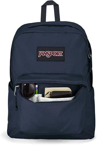 JanSport SuperBreak Plus Backpack Women's bags Grey 100% Recycled 600 Denier Polyester New