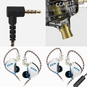 CCA C12 Headphones & Earbuds Blue New