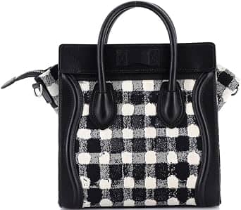 Celine Luggage Tote Women's bags Nano Black Tweed New