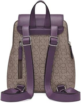 Calvin Klein Elaine Backpack Women's bags Khaki Signature New
