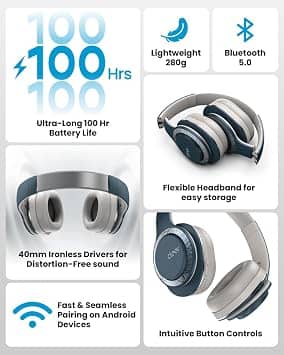 Cleer Enduro 100 Headphones & Earbuds Blue New
