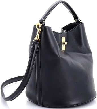 Celine 16 Top Handle Women's bags Small Brown Canvas Smooth Calfskin New
