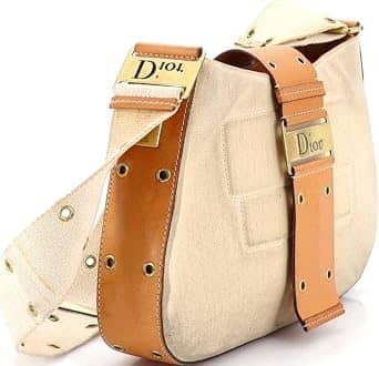Dior Diorissimo Shoulder Bag Women's bags Medium Brown Leather Gold New