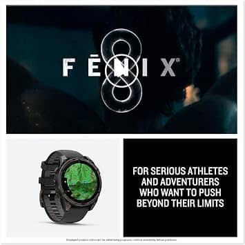 Garmin fēnix 8 – 47 mm Smartwatches Graphite 47mm New