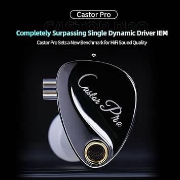 CCA Castor Pro Headphones & Earbuds Black New