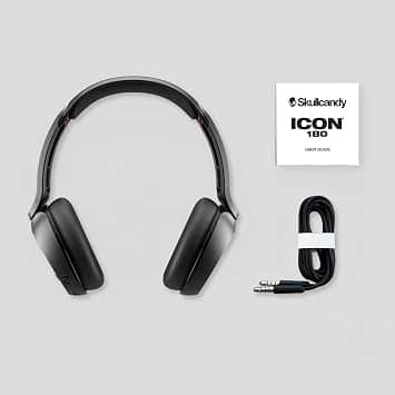 Skullcandy Icon 180 Headphones & Earbuds Black New