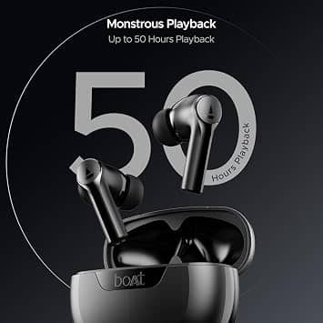 boAt Airdopes 300 Headphones & Earbuds White New