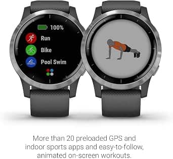 Garmin vivoactive 4 Smartwatches Silver/Gray 45mm New