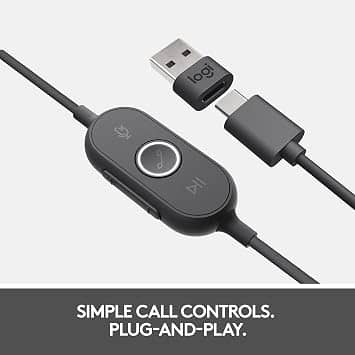 Logitech Zone 750 Headphones & Earbuds Gray New