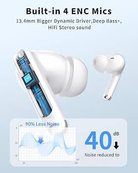XIAOWTEK S66 Headphones & Earbuds Gray New