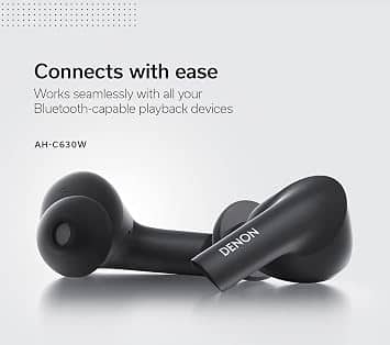 Denon AH-C630W Black Headphones & Earbuds New